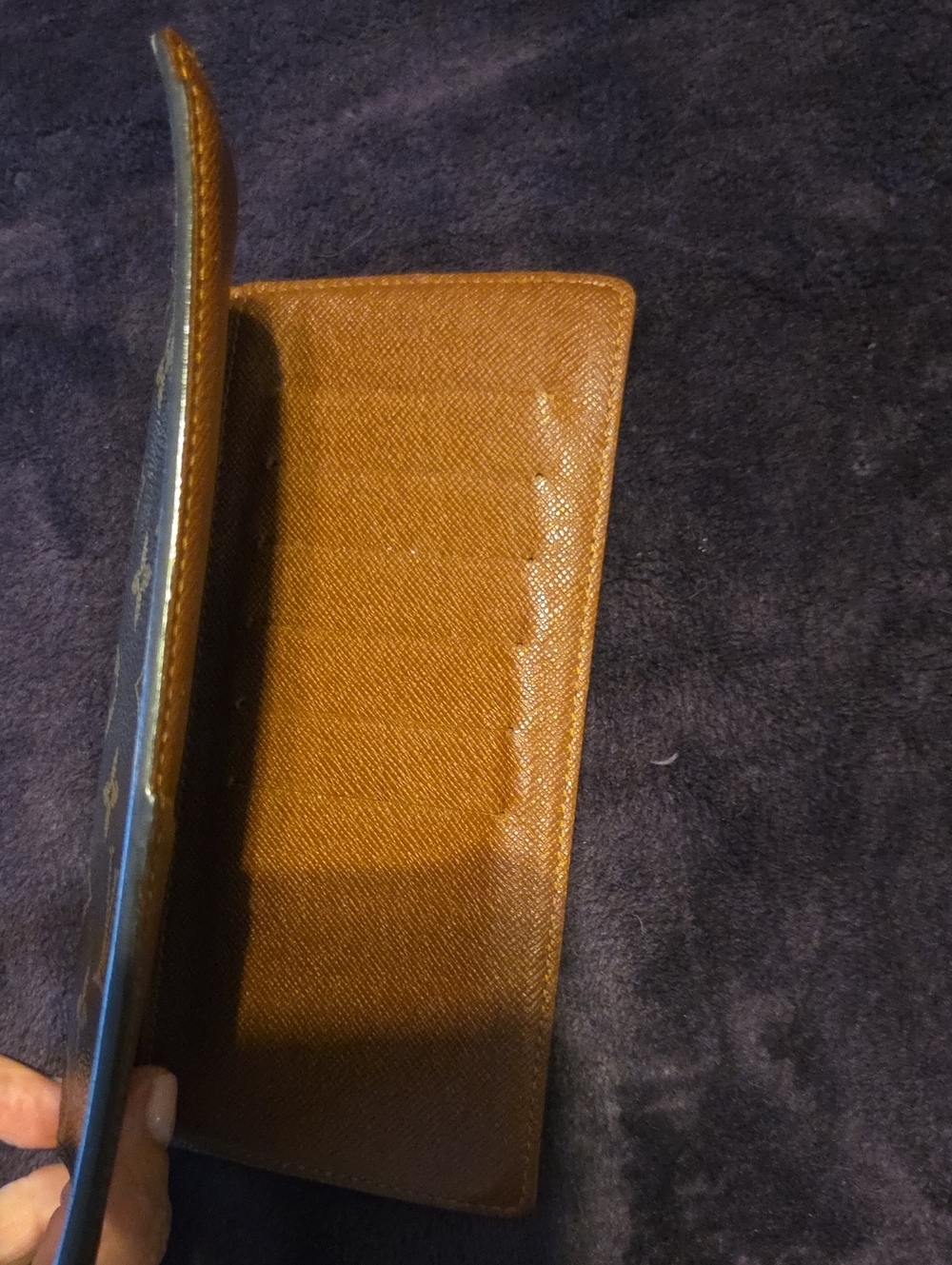 Brown Leather Bi-Fold Card Wallet